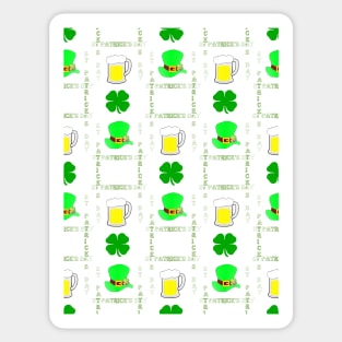 LUCK Of The Irish St Paddys Day Sticker